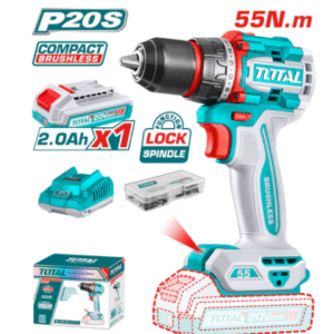 شنيور بطارية 20ف 1ب 55ن خ.ش TOTAL TDLI205582