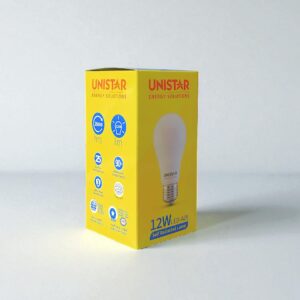لمبة ليد 12 وات ابيض UNISTAR ضمان 3 سنوات