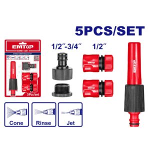 طقم وصلات خرطوم نص بوصة 5ق EMTOP ESNE11251