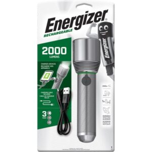 كشاف يدوى شحن معدن 2000 لومن + باوربانك ENERGIZER