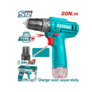 شنيور بطارية 12ف 1بطارية 20ن TOTAL TDLI12456