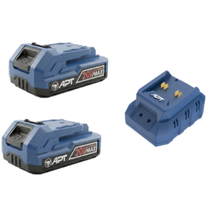 طقم شاحن + 2 بطارية 20 فولت 2 امبير APT DW0052