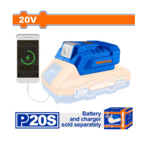ادابتر بطارية 20V لكشاف وشاحن WADFOW WUCP118