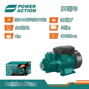 موتور مياه رفع نص حصان POWER ACTION PP370